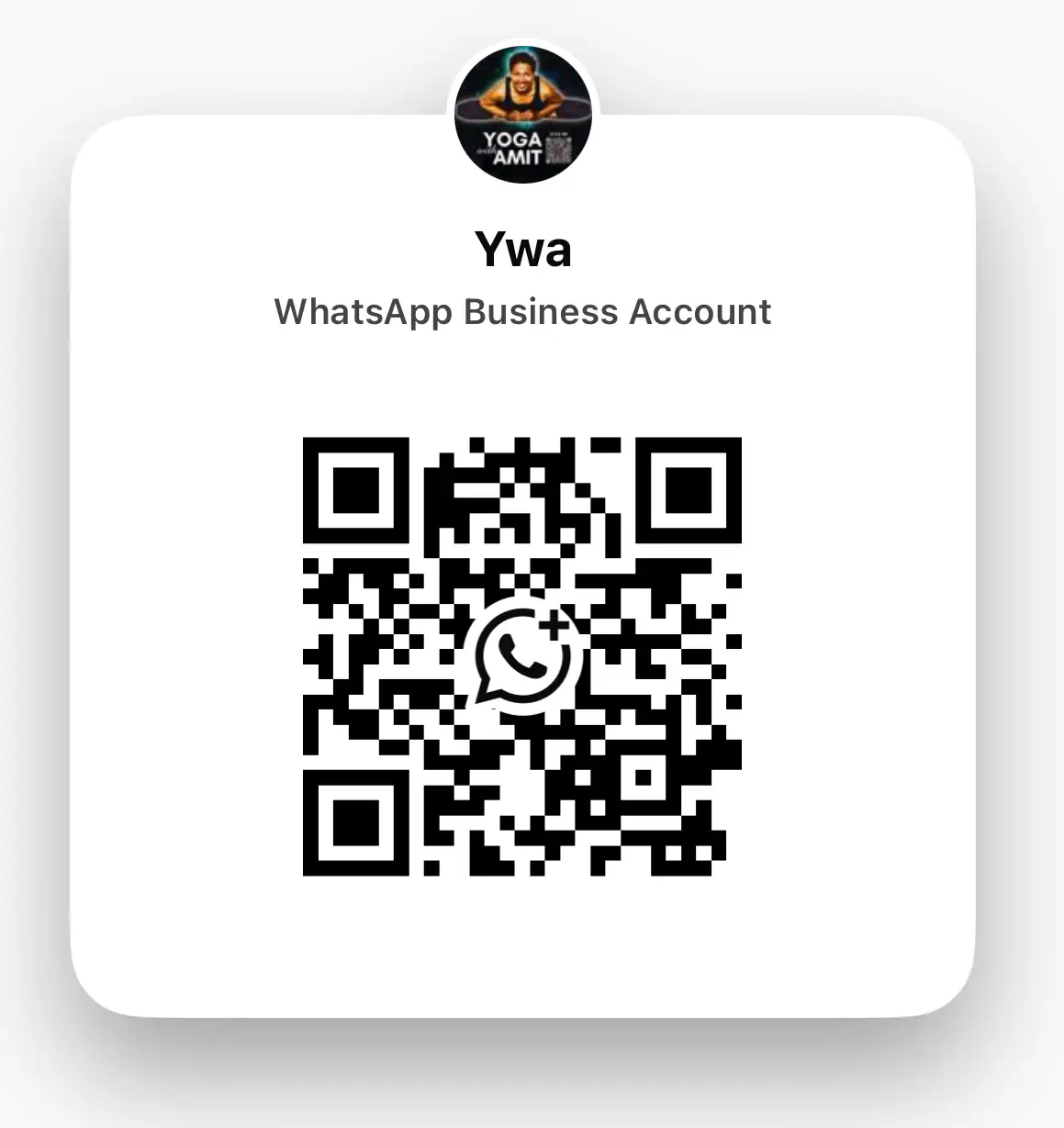 WhatsApp QR code — contact Amit for Reiki course bookings